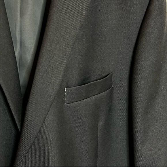 Jos A Bank black Chelsea traveler wool blazer size 48 regular - Picture 7 of 11